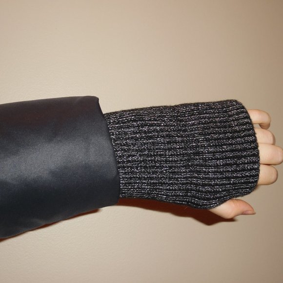 Nordkapp Detachable Racoon Real Fur Trim Short Down Black Puffer Jacket Coat S - Picture 9 of 9